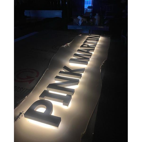 Custom Metal Outdoor Illuminated 3d Signage with Professional Backlit Led Letter