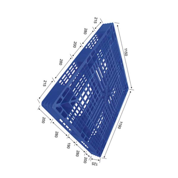 Quality 1200Kg Dynamic Warehouse Plastic Pallet Blue HDPE Versatile Handling wholesale