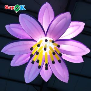 Inflatables Led Light Hanging Inflatable Lotus Flowers For Wedding Decorations