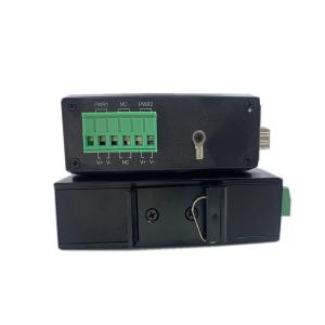 Industrial PoE Media Converter 15.4W 30W Unmanaged Fast Ethernet DIN Rail CE
