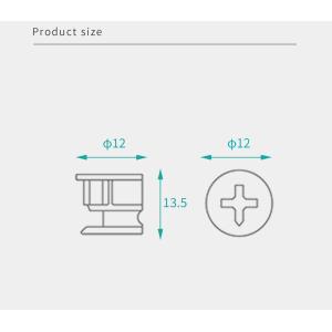 Eccentric Wheel 12mm Cam Connector Zinc Plated Cabinet Hardware For K/D