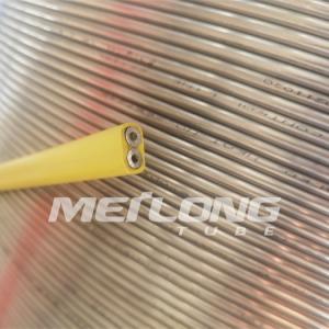 TP316L PVDF Encapsulated Control Line Flatpack With Two Tubes High Pressure