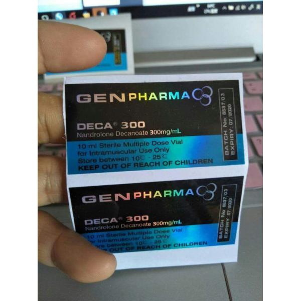 Waterproof 10ml Vial labels Gen Pharma Design For Glass Bottles Moving Hologram Medicine