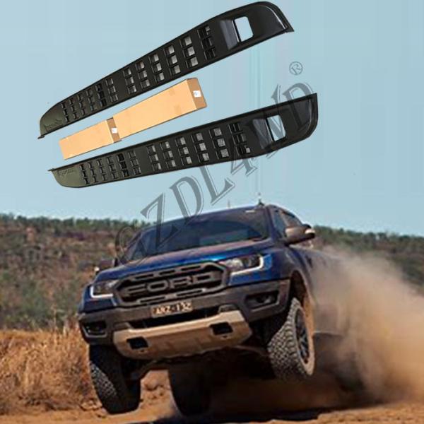 Hollow - Carved Auto Side Steps Steel Ford Ranger T6 T7 T8 201-2019