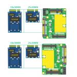 Custom USB Dual Msata SSD To Dual SATA3 Adapter New Version