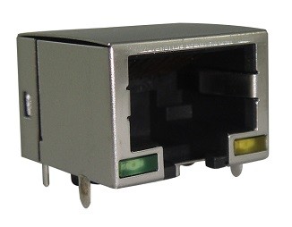 Quality Amphenol RJE7318800410 RJ45 8P8C Modular Connector with LEDs wholesale