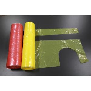 White Disposable Plastic Aprons , Disposable Poly Aprons Eco - Friendly