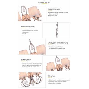 Modern chrome chandelier with Crystal indoor Dining room Project Lighting (WH-MI