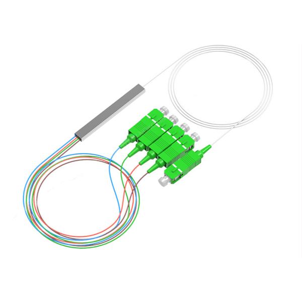 CATV CCTV 1x2 Fiber Optic PLC Splitter Mini Steel SC APC PLC Splitter