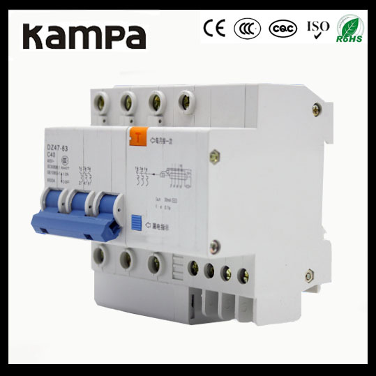 DZ47LE-63 2P 1 china supplier Residual current air circuit breaker RCBO