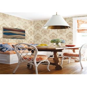 Cheap Embossed Peel And Stick Removable Wallpaper For Room Interior , PVC Material for sale