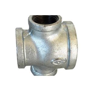 China ISO9001 Cross Galvanized Malleable Iron Pipe Fittings on sale