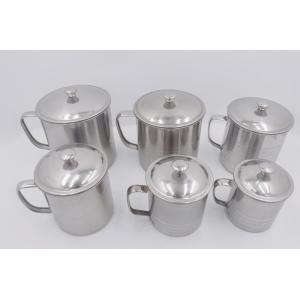 China 10cm Drinking water metal steel beer cup customize logo classical mug with lid on sale