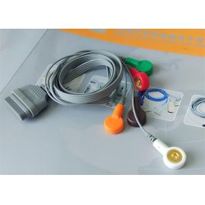 Snap Electrode Ecg Accessories Holter Cable 5 Leads For Patient Use