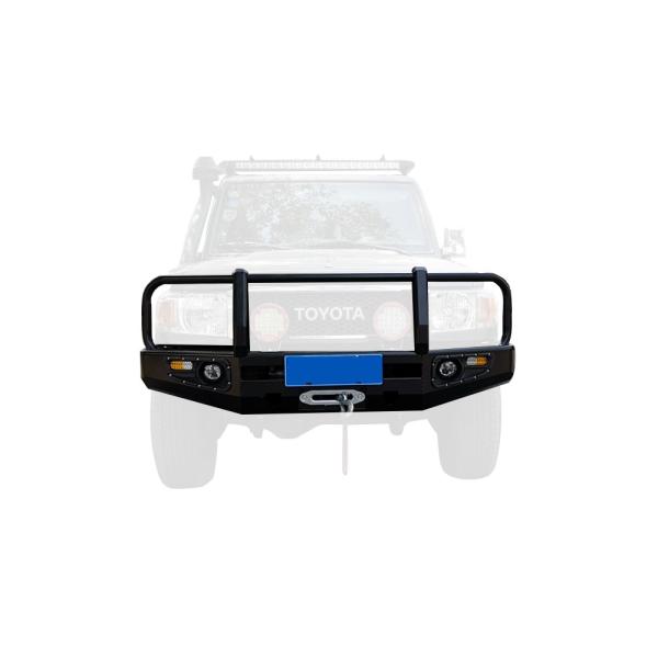 High- Steel Front Bumper Bull Bar for Fj Cruiser Toyota Lc79 Landace Retrofit/Upgrade