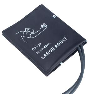 Double Tube Large Adult NIBP Cuff Bladderless 35.5-46cm Nylon Cuff