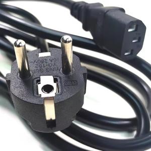 VDE Certified EU Plug Standard Cee7/7 Euro Power Cord 1.5mm With C13 Suitable