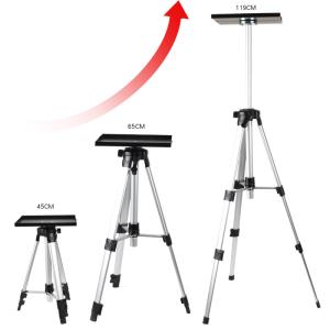 Custom 1.2M Projector Laptop Stand Flat Aluminum Alloy With Tray