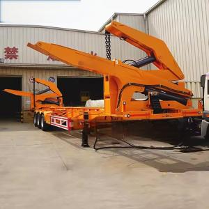 Side Loader Semi Trailer Optimized For Efficient Container Loading Unloading