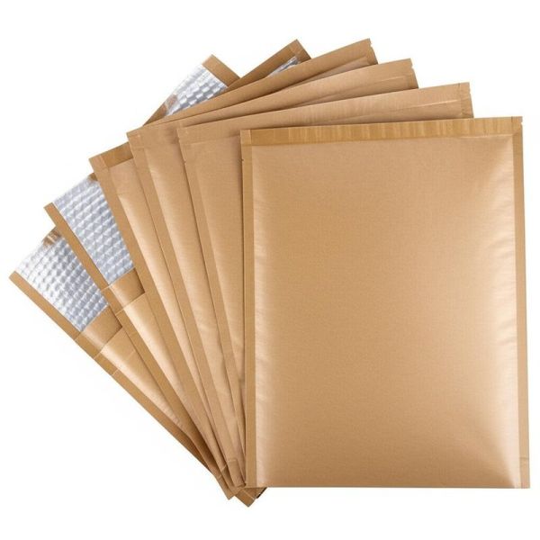 Various Sizes Kraft Bubble Mailers Lightweight Durable Protective Padded