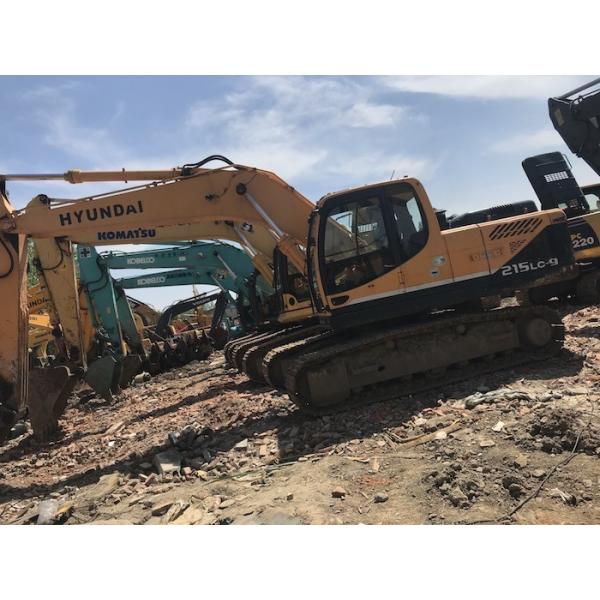 Quality 21 Tonnage Hyundai R215LC-9  Second Hand Excavators With Water Coolant Engine & A/C Cab wholesale