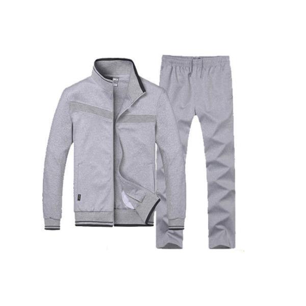 Quality Grey Youth Sports Uniforms Minimal Shrinkage Soft Feeling With Zipper Closure wholesale