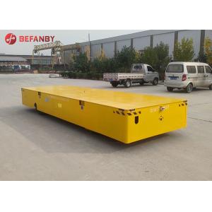 Customized Trackless Transfer Cart Battery Lift Table Trolley On Cement Floor