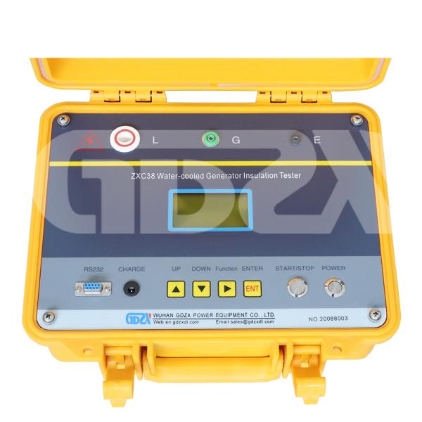 ZXC38 Yellow Color Insulation Tester Water - Cooled Generator Insulation Resistance Test