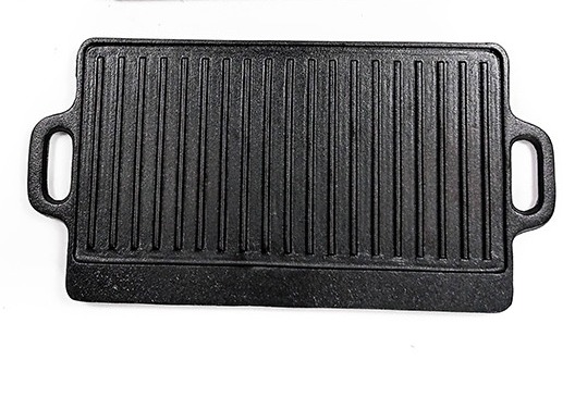 Quality Duoble Sided Rectangle Cast Iron Grill Griddle Flat & Ridge wholesale