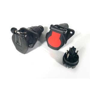 24v 5 Pole ABS Trailer Plug Socket Waterproof European Type Zinc Plated