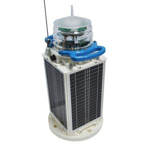 Cheap 5NM IP68 Fiberglass Housing Solar Powered Buoy Lights With AIS And GPS for sale