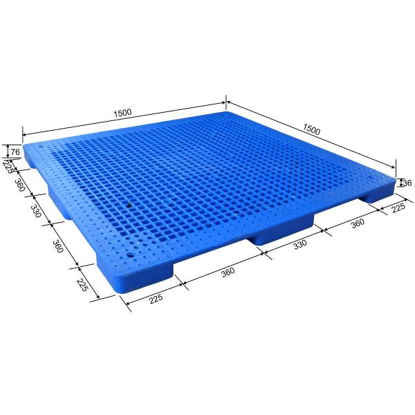 Quality 1500*1500 Euro 9 Feed HDPE Plastic Pallet Customize Size Thin For Goat Floor wholesale