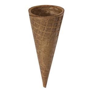 China Light Grey Sugar Ice Cream Cone 117-123mm Height With 23 ° Angle on sale