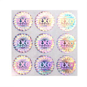 Round 3D Custom Hologram Stickers Security Self Adhesive