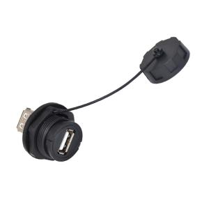 Waterproof USB Connector Panel Mount IP68 USB Type C Female Connector