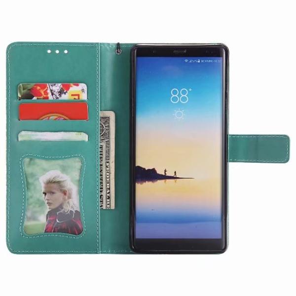 Samsung NOTE 8 Leather Protective Case with Flower Embossed Pattern