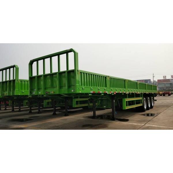 Q345B Height 600mm Side Wall 3 Axle 50T Cargo Trailer