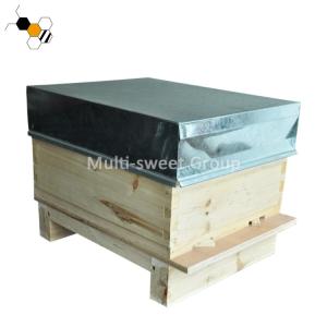 2 Layers Thick 22mm Pine Wood Beehive With Metal Roof
