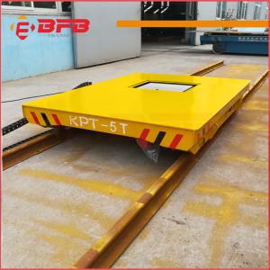 Heat Resist Electric Material Handling Cart , Flat Load Transfer Trolley