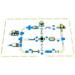 Inflatable Commercial Water Splash Park / Floating Water Playground Equipment In