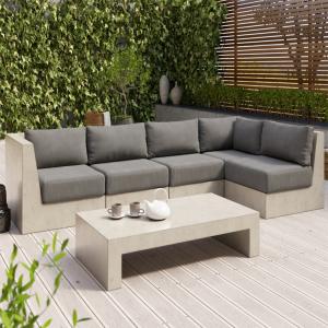 Cheap China Foshan City Concrete Patio Side Table for Outdoor Decor Concrete Table Sets Bench for sale