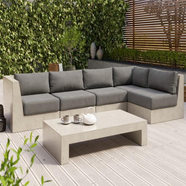 China Foshan City Concrete Patio Side Table for Outdoor Decor Concrete Table