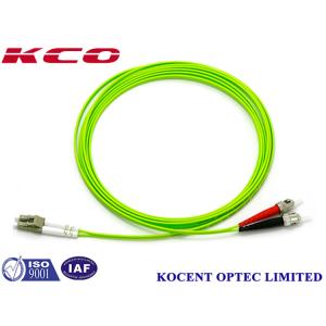 China OM5 50/125 Fiber Optic Patch Cord with 60dB Return Loss and 850/1300nm Wavelength for High-Speed Data Transmission on sale