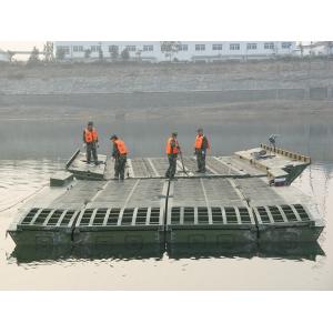 Pontoon Shape Depth 0.8m Floating Bridge Military
