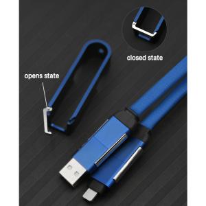 Multi-Functional Aluminum Corkscrew Data Cable Beyond Charging with Customizatio