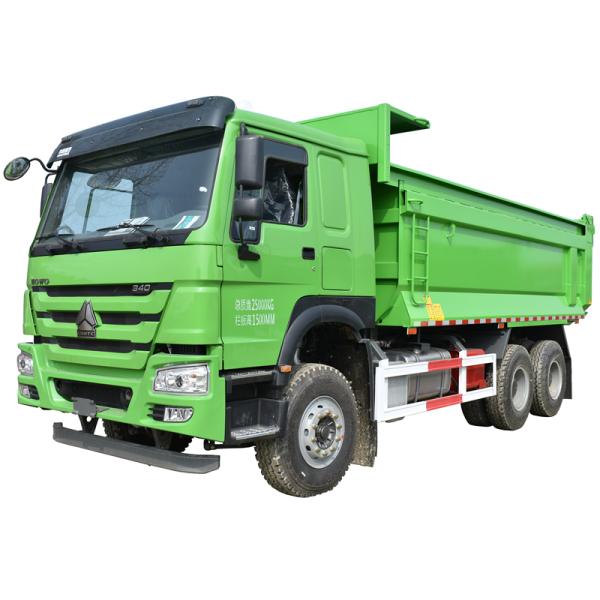 Urban Intelligent Residue Quad Axle Dump Truck , 12 Wheeler Dump Truck 88Km/H