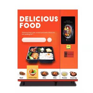 Self Service Hamburger Vending Machine With Microwave Oven 3000W