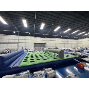 Cheap 17.5m(L)X7.4m(W)X1.2m(H) Pvc Tarpaulin Inflatable Mattress Run For Insane Inflatable 5k Obstacle Course Run for sale