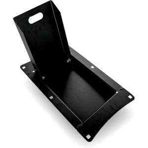 China Flip Up Foldable Motorcycle Front Tire Metal Chocks Wheel Stand for Wide up to 6.5 Tyres on sale