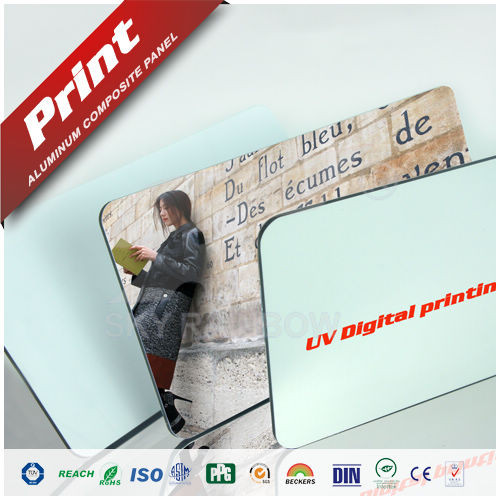 Quality 2-4mm High Glossy Aluminium Composite Panel For Signboards / Display Platform wholesale